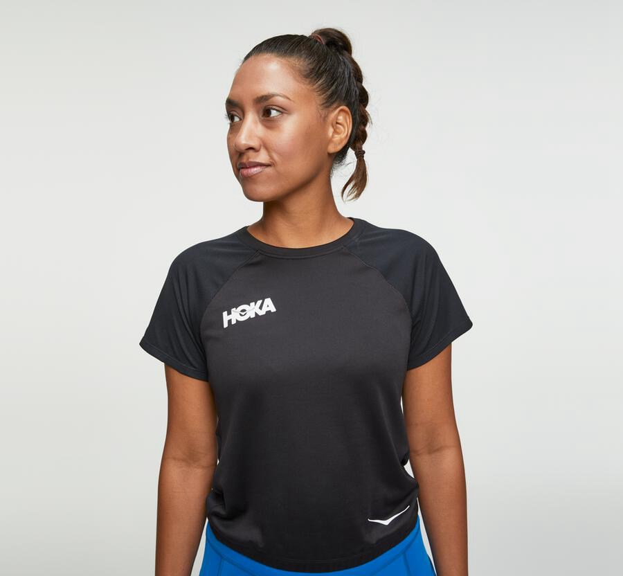 Hoka Womens Tops NZ - Hoka One One Performance Black (SRP082567)